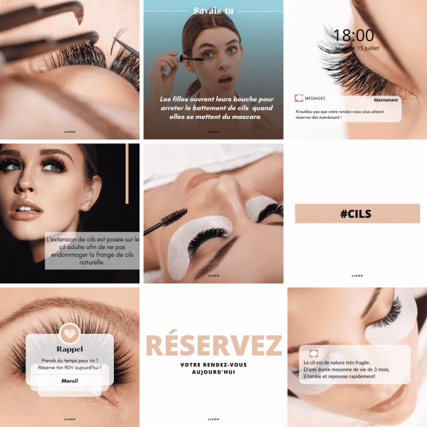 template cils tips