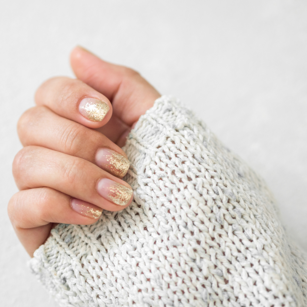 ongle automne - ongles d'or