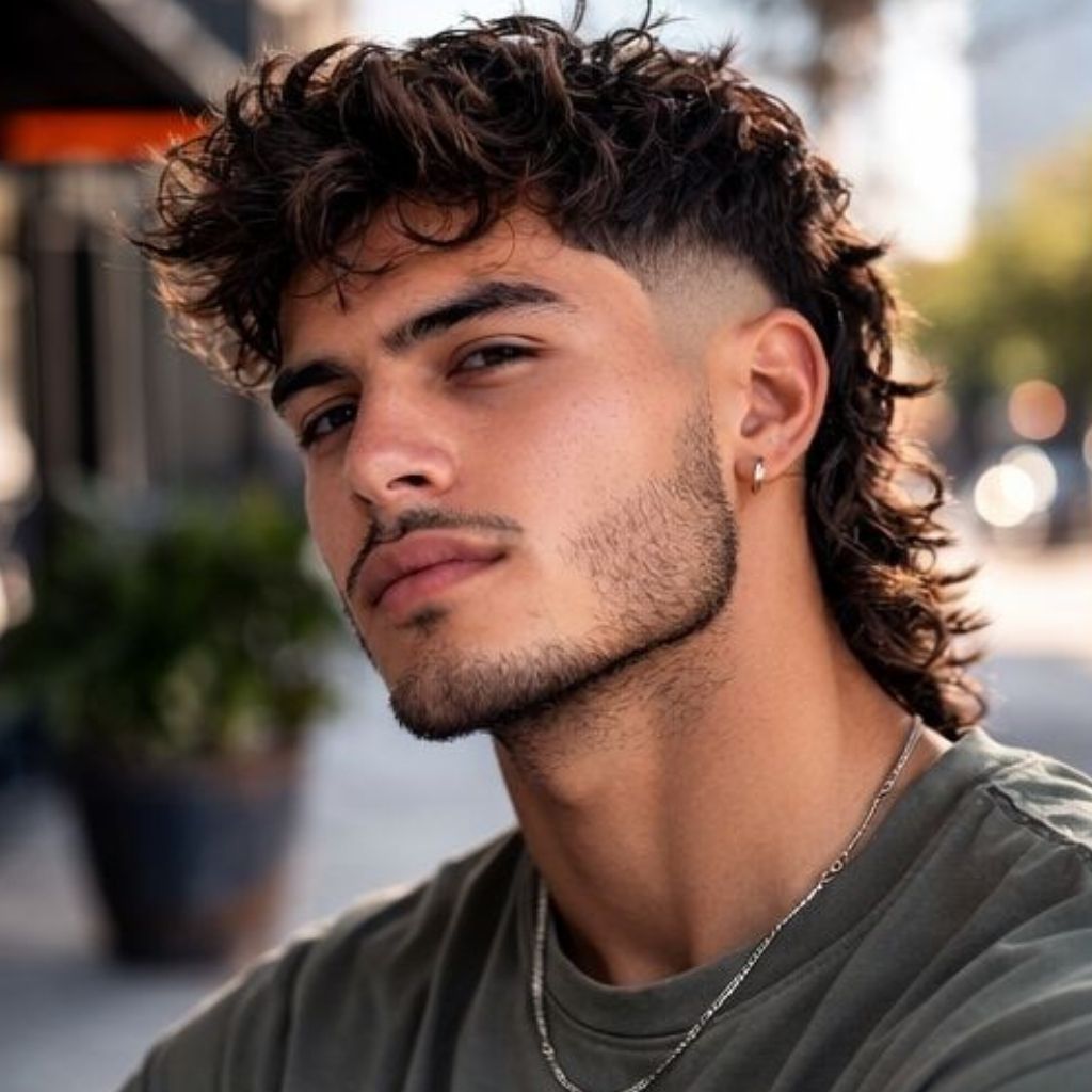 coupe homme mullet moderne
